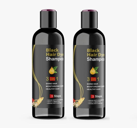 BLOSDREAM Black Hair Shampoo 3 in 1  (Pack of 2)